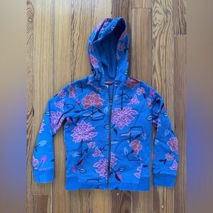Tea Collection Floral Zip-Up Hoodie